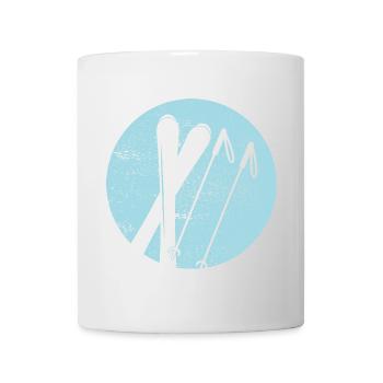 Ski - Ski holiday and skiing retro - Mug - white - Front