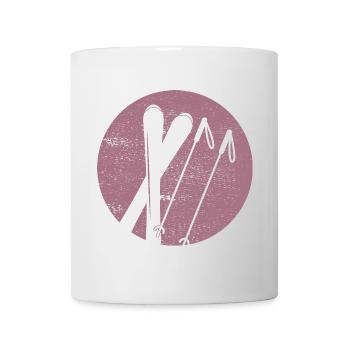 Ski - Ski holiday and skiing retro - Mug - white - Front