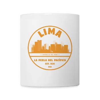 Lima Skyline – La Perla del Pacífico - Tasse - Weiß - Vorne