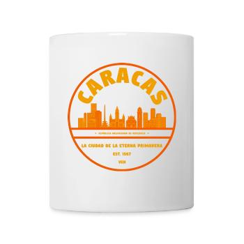 Caracas Skyline Emblem - Mug - white - Front