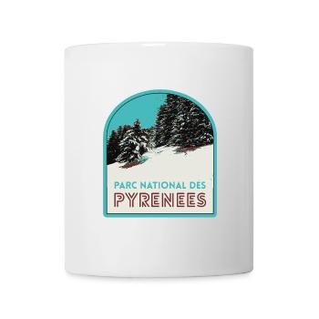 Pyrenees National Park under the snow - Mug - white - Front