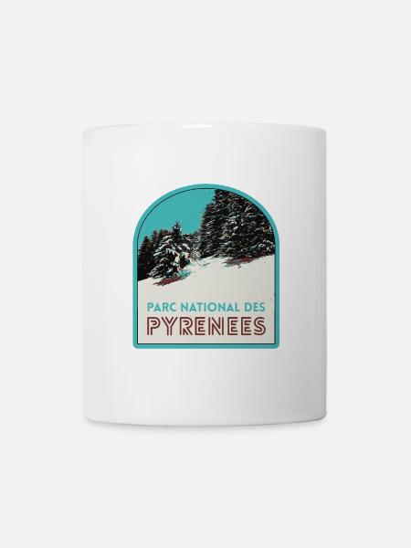 Parc National des Pyrénées sous la neige - Mug blanc - blanc