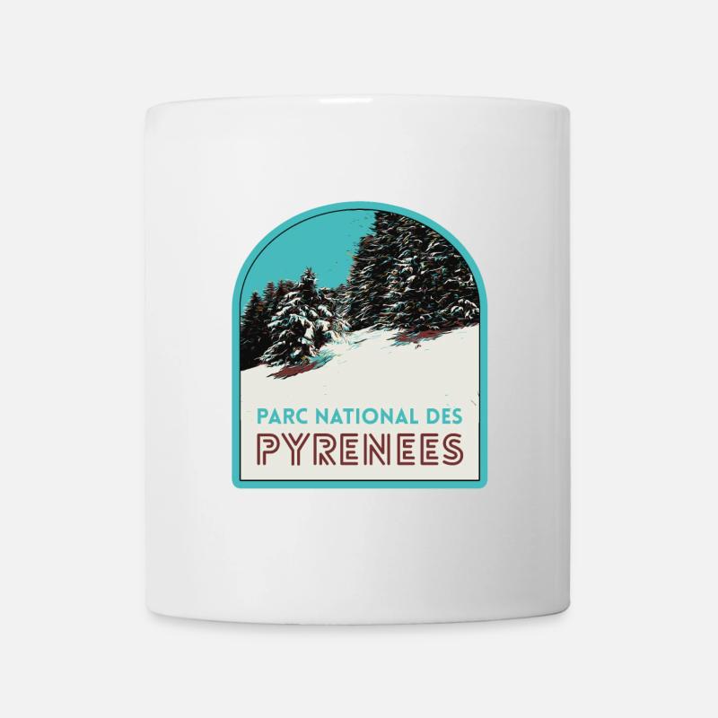 Pyrenäen-Nationalpark unter dem Schnee - Tasse - Weiß