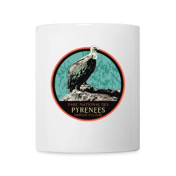 Vulture in the Pyrenees National Park - Mug - white - Front