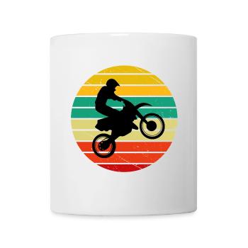 chopper, motard, fan de moto - Mug blanc - blanc - Devant