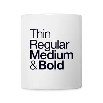 Typographe - Typographie - Design - Mug blanc - blanc - Devant