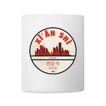 Xi’an Skyline Badge China - Tasse - Weiß - Vorne