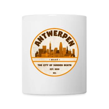 Antwerp Skyline Vintage - Mug blanc - blanc - Devant