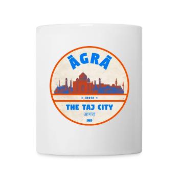 Agra Taj City Silhouette - Mug - white - Front
