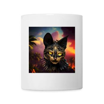L’ancien dieu égyptien des chats Bastet - Mug blanc - blanc - Devant