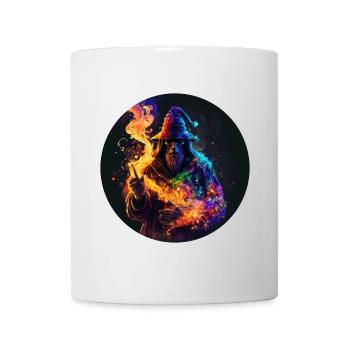 Magischer Magier Magic Zauberer Neon | - Tasse - Weiß - Vorne