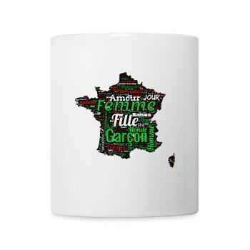 France en Mots – Famille et Amour - Mug blanc - blanc - Devant