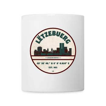 Letzebuerg Skyline Stadtansicht - Tasse - Weiß - Vorne