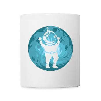 Astronaut moon Cosmos Mond space Symbol - Tasse - Weiß - Vorne