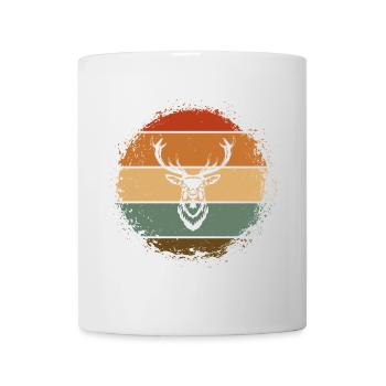 Cerf Cerf Bois Bois Bois - Mug blanc - blanc - Devant