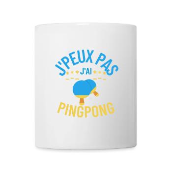 J'peux pas j'ai ping-pong - Mug blanc - blanc - Devant