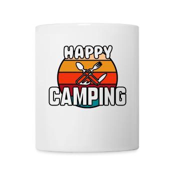 Viel Spaß beim Campen - Tasse - Weiß - Vorne