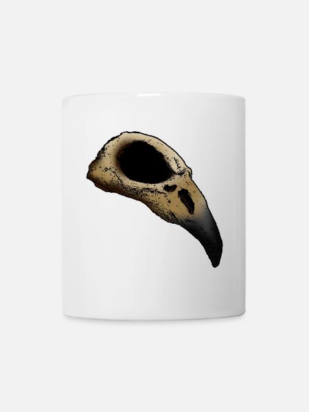 Rabenschädel Side - Tasse - Weiß
