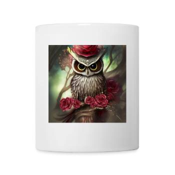 Beautiful Owl the Bird of the Night - Mug - white - Front