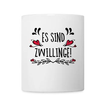 Baby Herz Schwanger Babybauch Schwangerschaft - Tasse - Weiß - Vorne