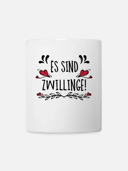 Baby Herz Schwanger Babybauch Schwangerschaft - Tasse - Weiß