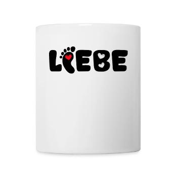 Cœur de mère disant Baby Feet Pregnant Baby Bump - Mug blanc - blanc - Devant