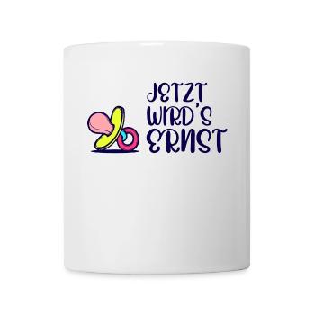 Elternschaft Eltern Geburt Statement Schwanger - Tasse - Weiß - Vorne