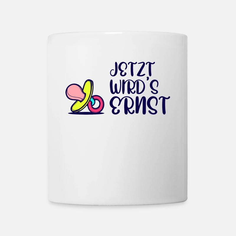 Elternschaft Eltern Geburt Statement Schwanger - Tasse - Weiß