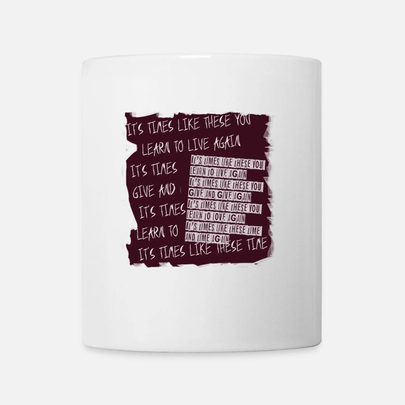 Learn to Live Again Banner - Mug - white