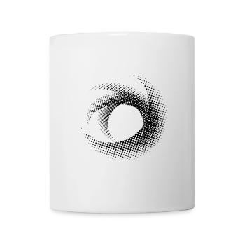 Kreiskunst gepunktet - Tasse - Weiß - Vorne