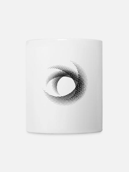 Kreiskunst gepunktet - Tasse - Weiß
