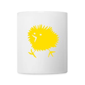 Chick BEEPY Happy Easter Naughty Yellow Comic Cute - Mug - white - Front