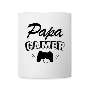 Papa gamer - Mug blanc - blanc - Devant