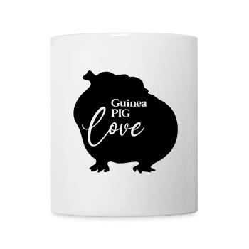 Silhouette de cochon d’Inde amoureuse de Meerschweinchen - Mug blanc - blanc - Devant