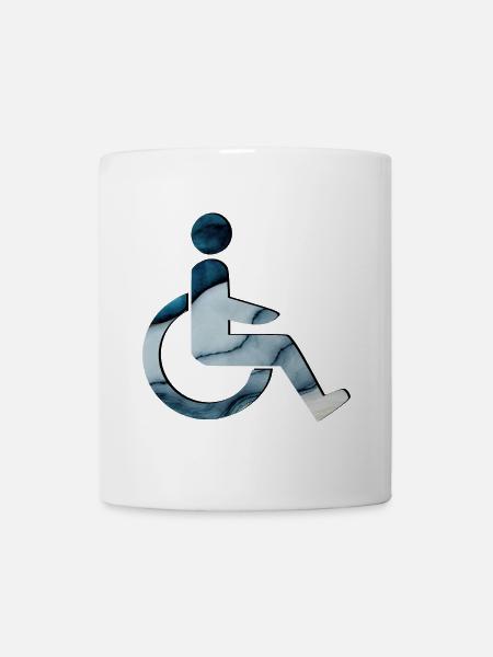ROLLSTUHL ROLLSTUHLFAHRERIN - Tasse - Weiß