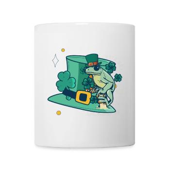 Hut Frosch Glücksbringer Quark Amphibien Geschenk - Tasse - Weiß - Vorne