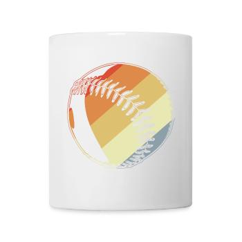 Vintage Baseball - Tasse - Weiß - Vorne