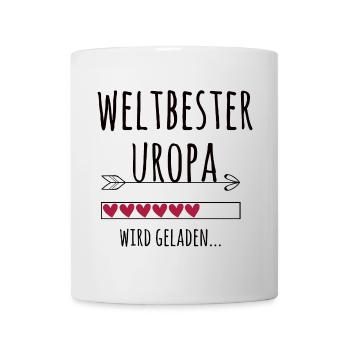 werdender Uropa Schwangerschaft Geschenk - Tasse - Weiß - Vorne