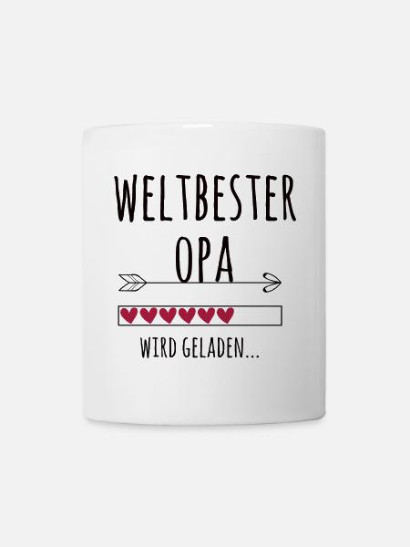 werdender Opa Schwangerschaft Geschenk - Tasse - Weiß