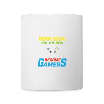 Gleich geboren, werden am besten Gamer - Tasse - Weiß - Vorne