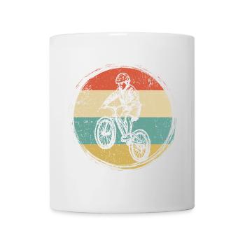 Retro BMX Rider Circle - Tasse - Weiß - Vorne