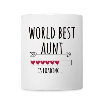 expectant world best aunt pregnancy gift - Mug - white - Front