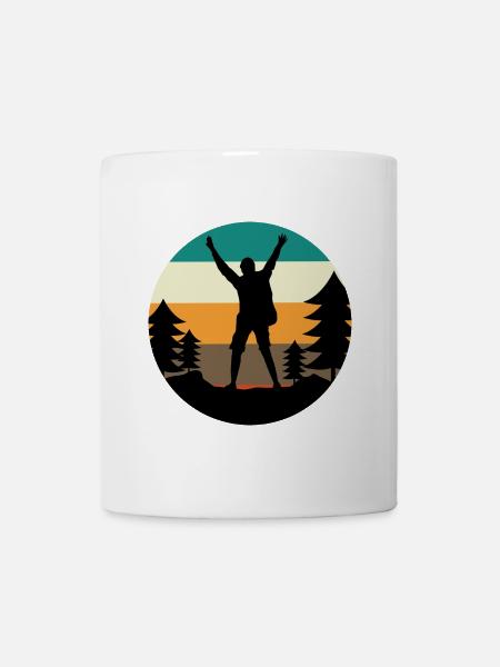 Bergwanderung Berggipfel Wandern Naturerlebnis - Tasse - Weiß