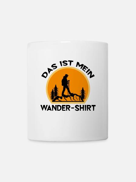 Wandern Wanderer Statement Berggipfel Wanderung - Tasse - Weiß