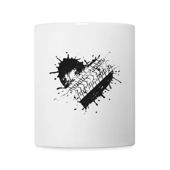 Heart Bike Bike Splash VTT Love - Mug blanc - blanc - Devant