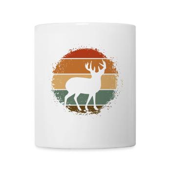 Cerf - Mug blanc - blanc - Devant