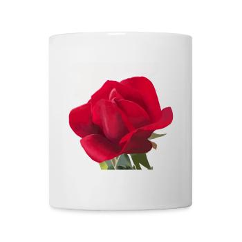 Red Rose - Watercolor - Mug - white - Front