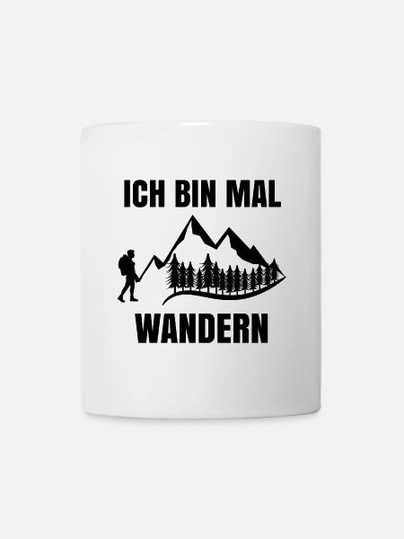 Wandern Touren Wanderer Klettersteig Statement - Tasse - Weiß