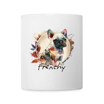 French Bulldog Watercolor Painting - Mug - white - Front