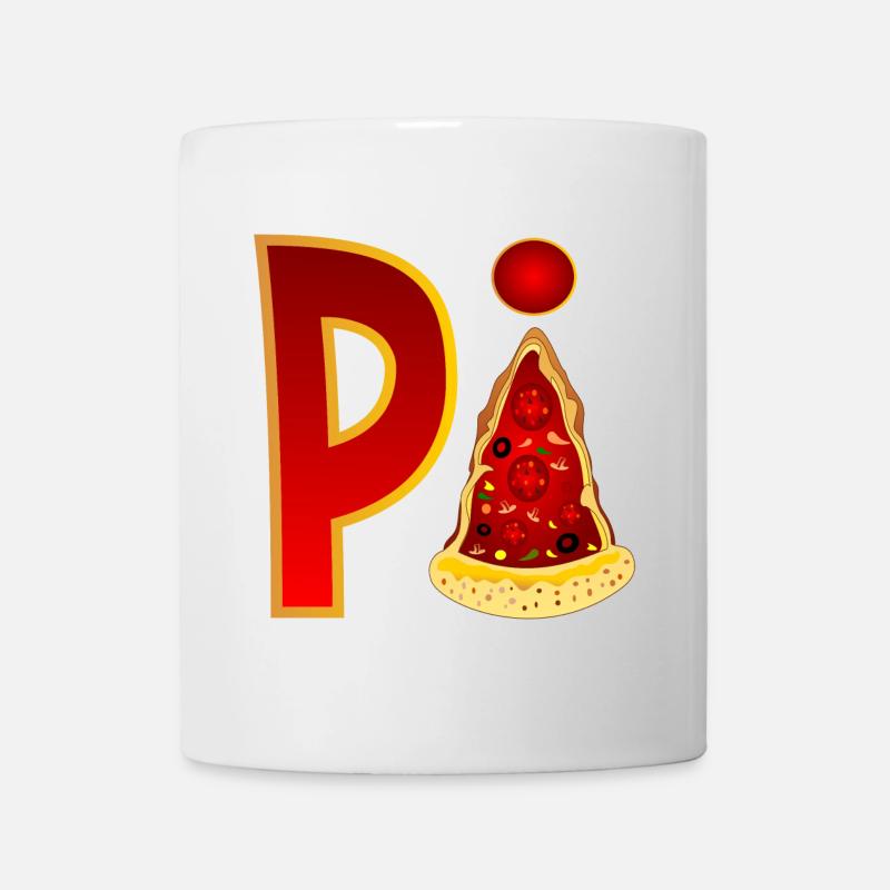 PIZZA MATHEMATIK - PI - Tasse - Weiß